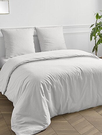 Future home - housse de couette en coton 57 fils unie