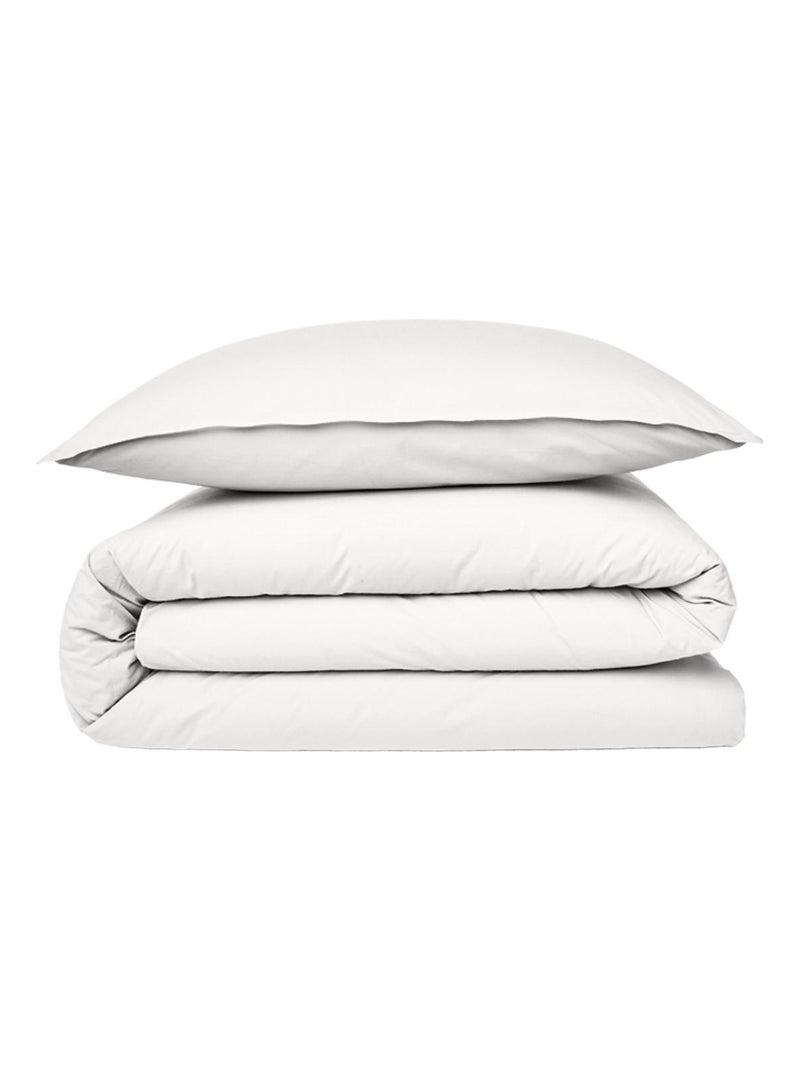 Future home - housse de couette en coton 57 fils unie Blanc - Kiabi