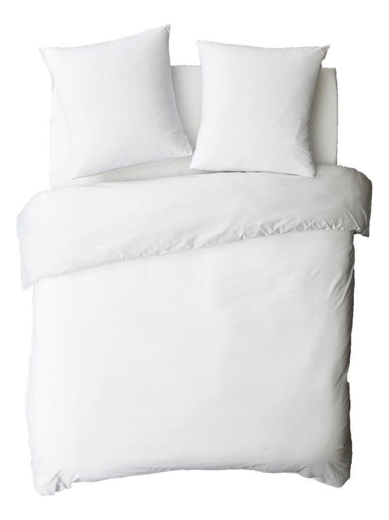 Future home - housse de couette en coton 57 fils unie Blanc - Kiabi