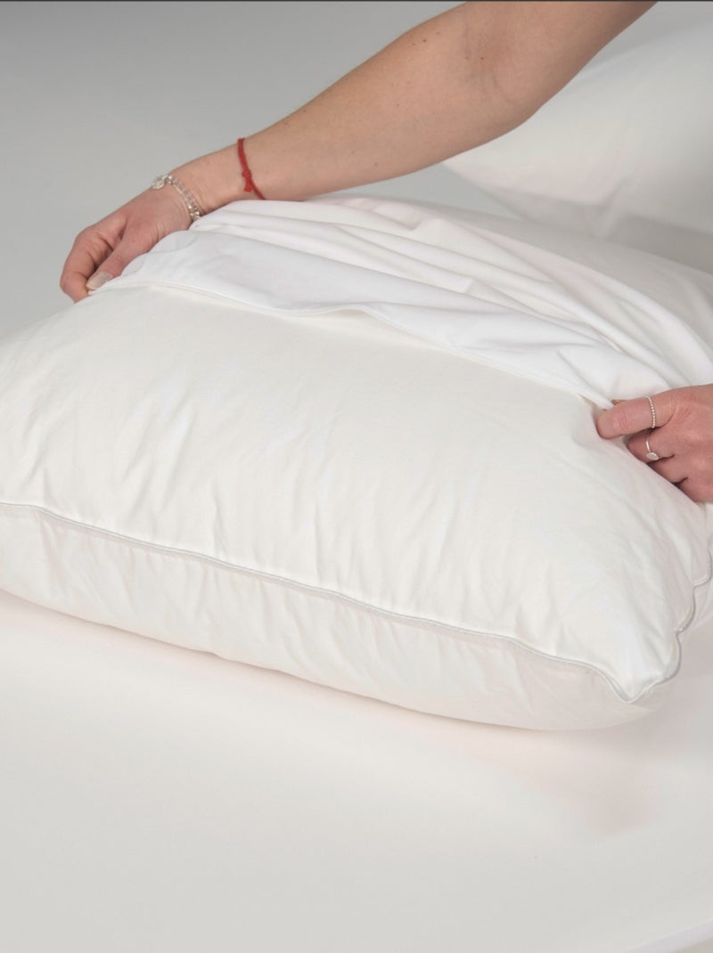 Future Home - Lot de 2 protèges oreillers imperméables en jersey Blanc - Kiabi