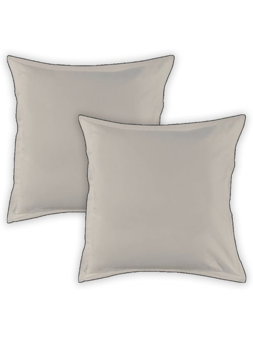 Future Home - Lot de 2 taies d'oreiller unies en coton finition bourdon - Kiabi Future Home - Lot de 2 taies d'oreiller unies en coton finition bourdon - Kiabi