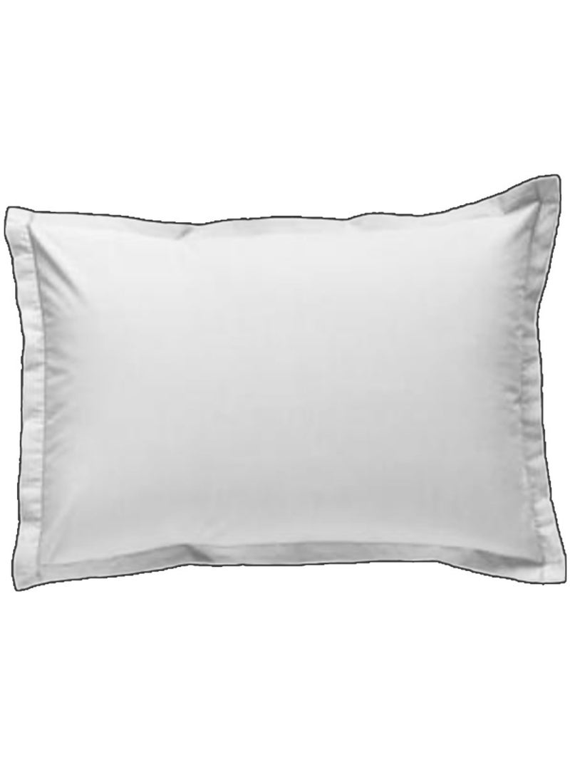 Future Home - Lot de 2 taies d'oreiller unies en coton finition bourdon Blanc - Kiabi