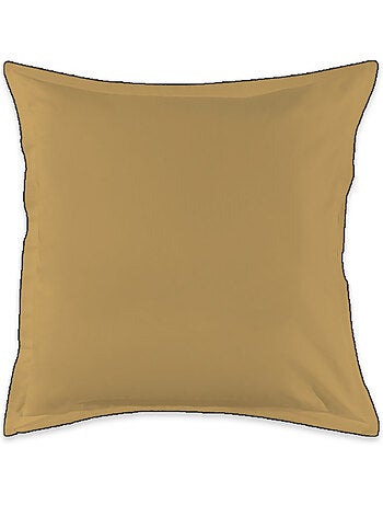 Future Home - Lot de 2 taies d'oreiller unies en coton finition bourdon
