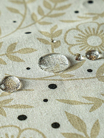 Future Home - Lot nappe carrée + 2 serviettes de table déperlante floral