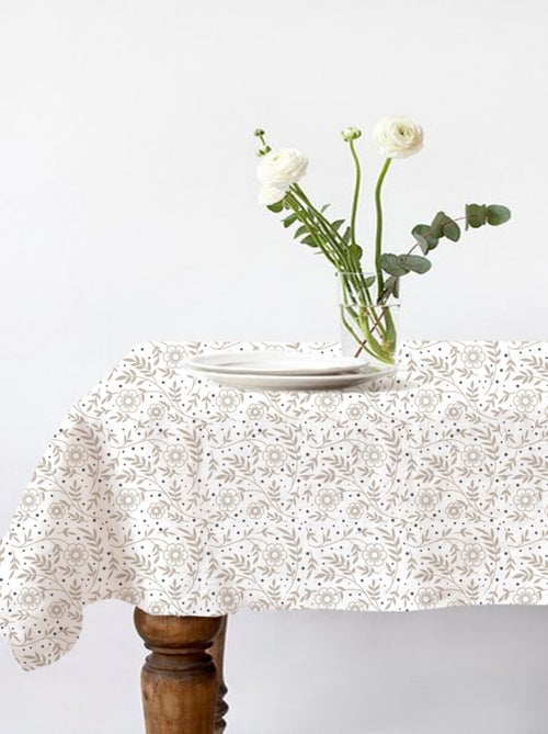 Future Home - Nappe carrée anti-taches déperlante floral - Kiabi Future Home - Nappe carrée anti-taches déperlante floral - Kiabi