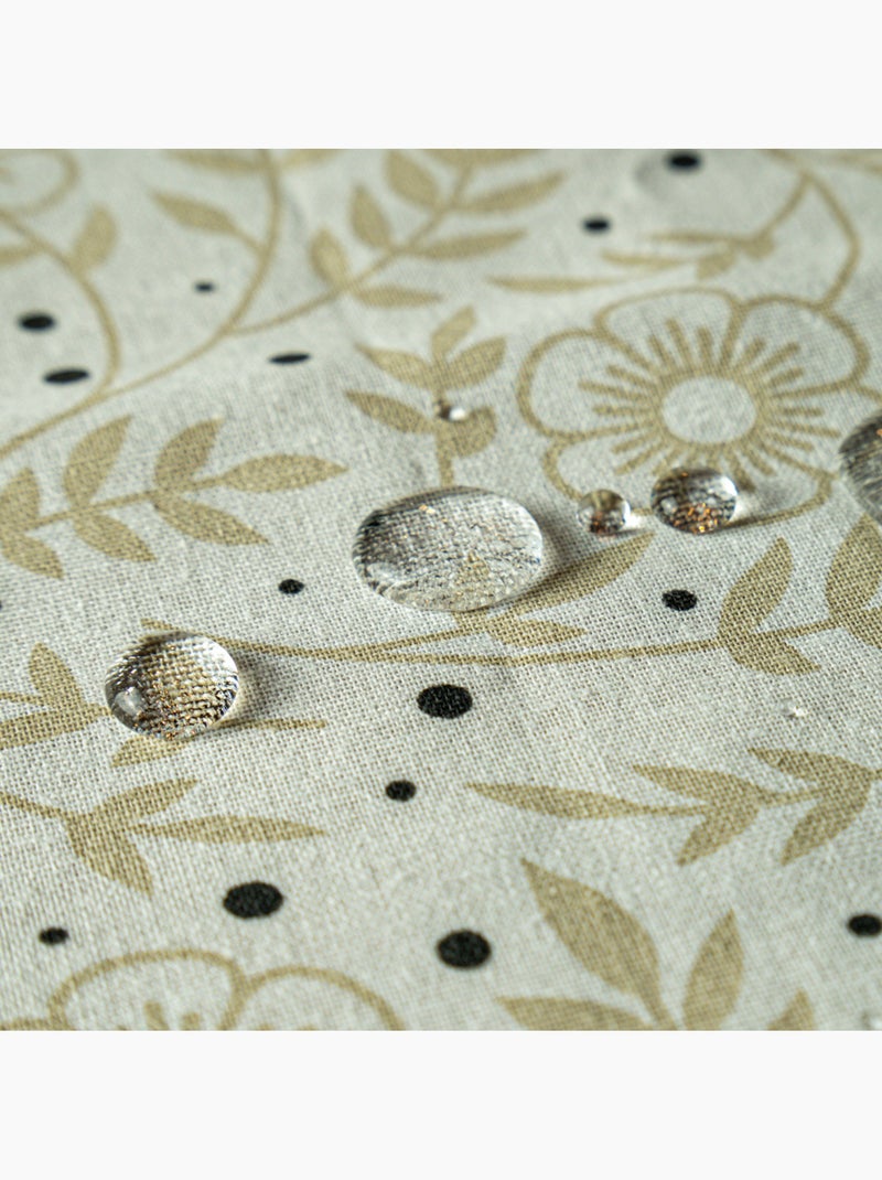 Future Home - Nappe carrée anti-taches déperlante floral Blanc - Kiabi