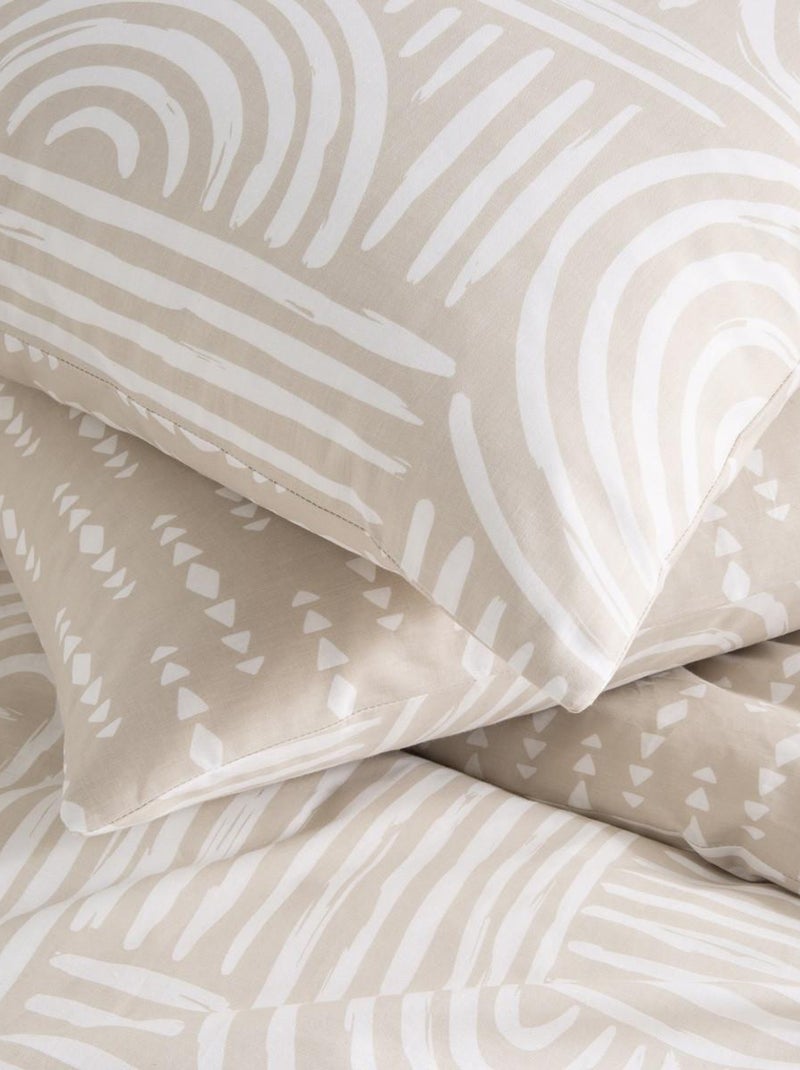 Future Home - Parure de lit 2 personnes arche en coton Beige - Kiabi