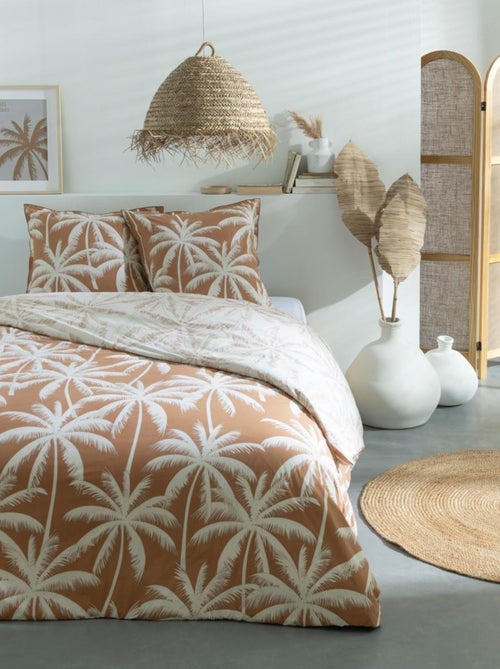 Future Home - Parure de lit 2 personnes en coton 57 fils imprimé camel - Kiabi Future Home - Parure de lit 2 personnes en coton 57 fils imprimé camel - Kiabi