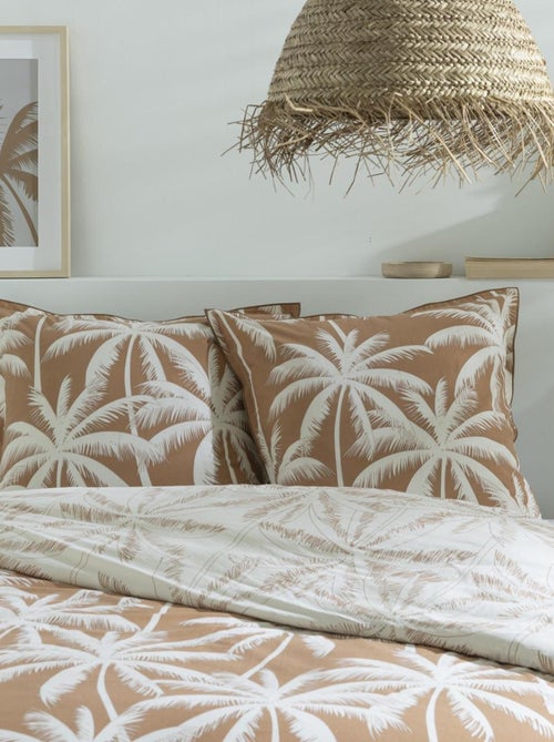 Future Home - Parure de lit 2 personnes en coton 57 fils imprimé camel - Kiabi Future Home - Parure de lit 2 personnes en coton 57 fils imprimé camel - Kiabi