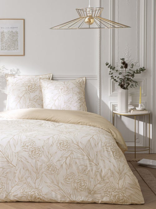 Future Home - Parure de lit 2 personnes en satin de coton réversible - Kiabi Future Home - Parure de lit 2 personnes en satin de coton réversible - Kiabi