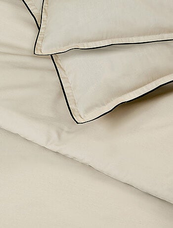 Future Home - Parure de lit 2 personnes en satin de coton unie