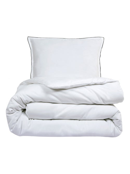 Future Home - Parure de lit 2 personnes en satin de coton unie - Kiabi Future Home - Parure de lit 2 personnes en satin de coton unie - Kiabi