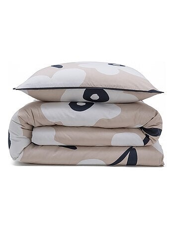 Future Home - Parure de lit 2 personnes fleur en coton