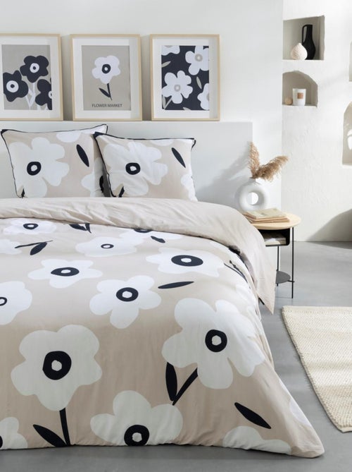 Future Home - Parure de lit 2 personnes fleur en coton - Kiabi Future Home - Parure de lit 2 personnes fleur en coton - Kiabi