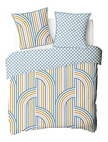 Future Home - Parure de lit double arche en microfibre lavée