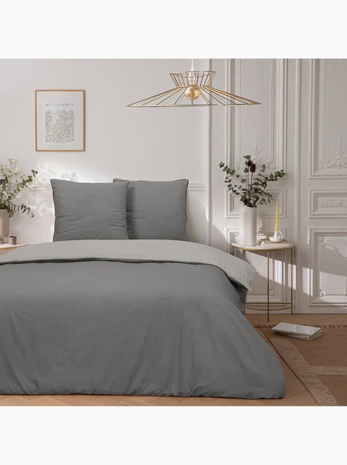 Future Home - Parure de lit double bicolore - Kiabi Future Home - Parure de lit double bicolore - Kiabi