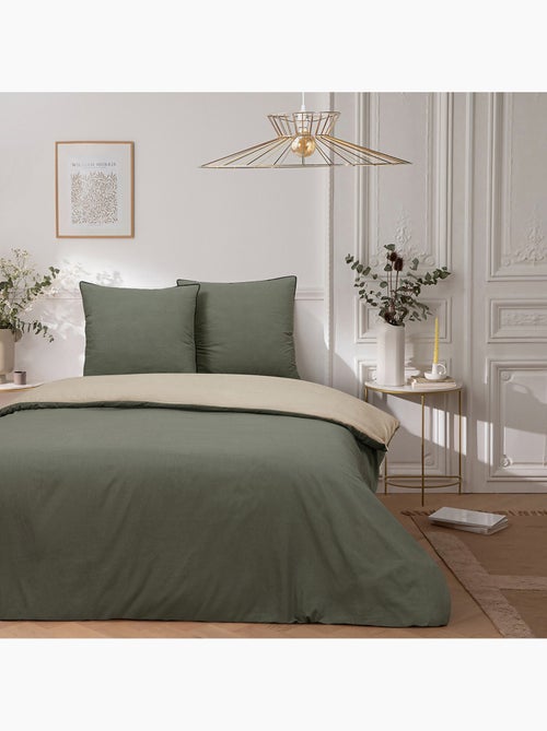 Future Home - Parure de lit double bicolore - Kiabi Future Home - Parure de lit double bicolore - Kiabi