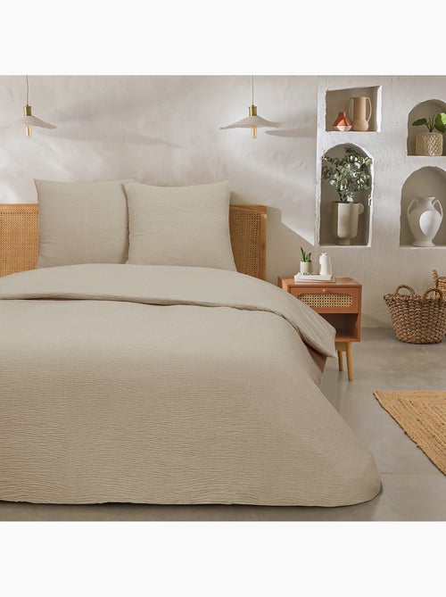Future Home - Parure de lit double en gaze de coton - Kiabi Future Home - Parure de lit double en gaze de coton - Kiabi