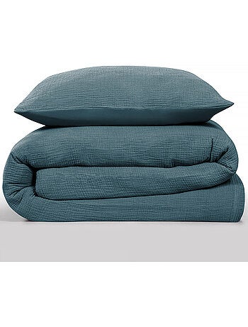 Future Home - Parure de lit double en gaze de coton