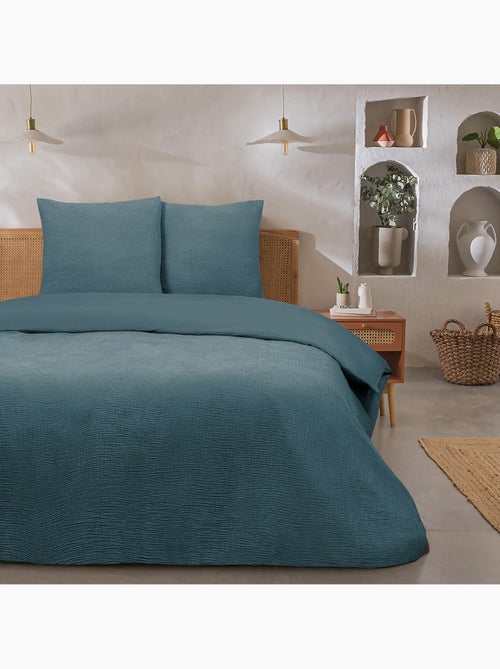 Future Home - Parure de lit double en gaze de coton - Kiabi Future Home - Parure de lit double en gaze de coton - Kiabi