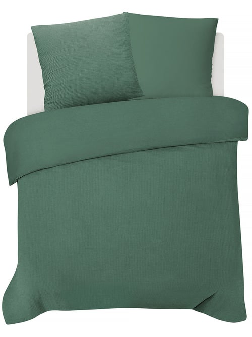 Future Home - Parure de lit double en gaze de coton - Kiabi Future Home - Parure de lit double en gaze de coton - Kiabi