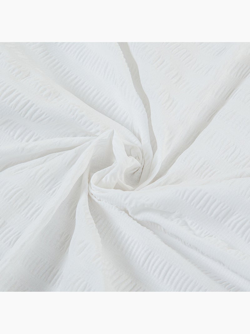 Future Home - Parure de lit double en seersucker Blanc - Kiabi