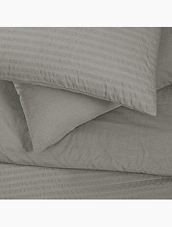 Future Home - Parure de lit double en seersucker