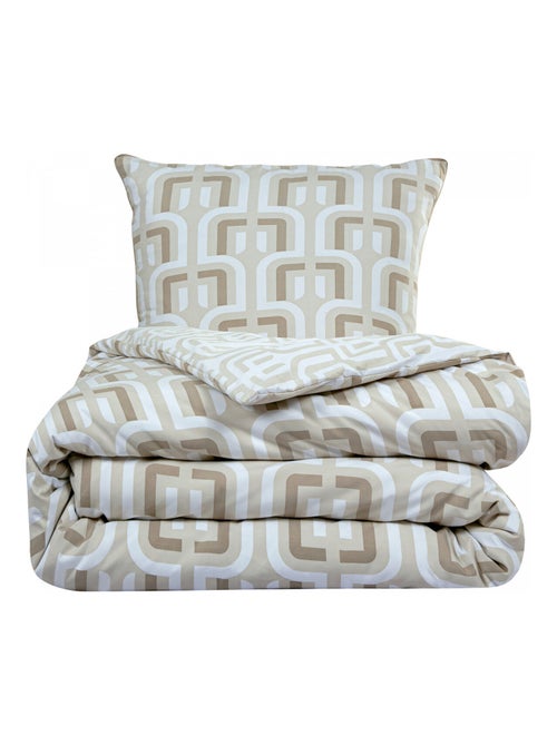 Future Home - Parure de lit double rétro en microfibre lavée - Kiabi Future Home - Parure de lit double rétro en microfibre lavée - Kiabi