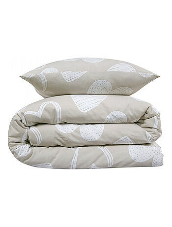 Future Home - Parure de lit en coton motif cœurs