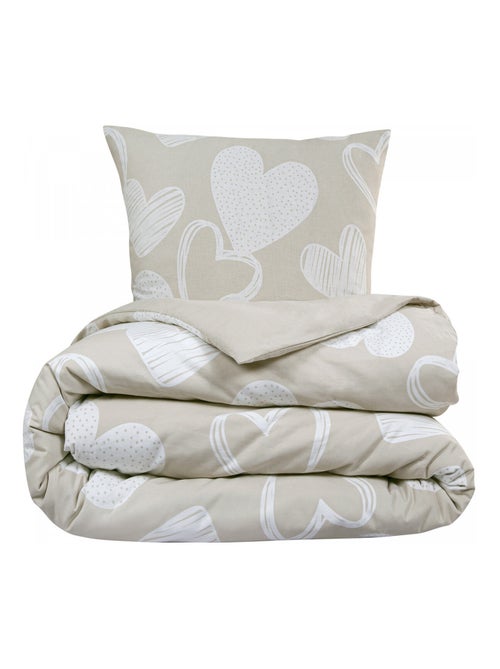 Future Home - Parure de lit en coton motif cœurs - Kiabi Future Home - Parure de lit en coton motif cœurs - Kiabi