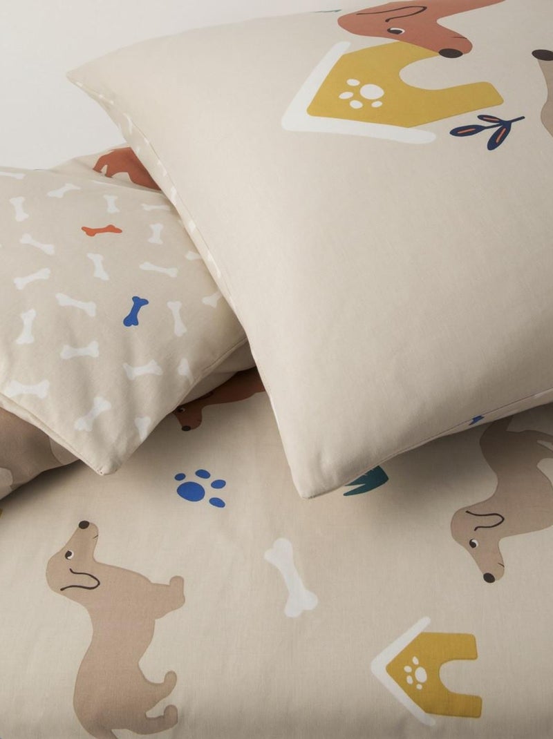 Future Home - Parure de lit enfant chien réversible Blanc - Kiabi