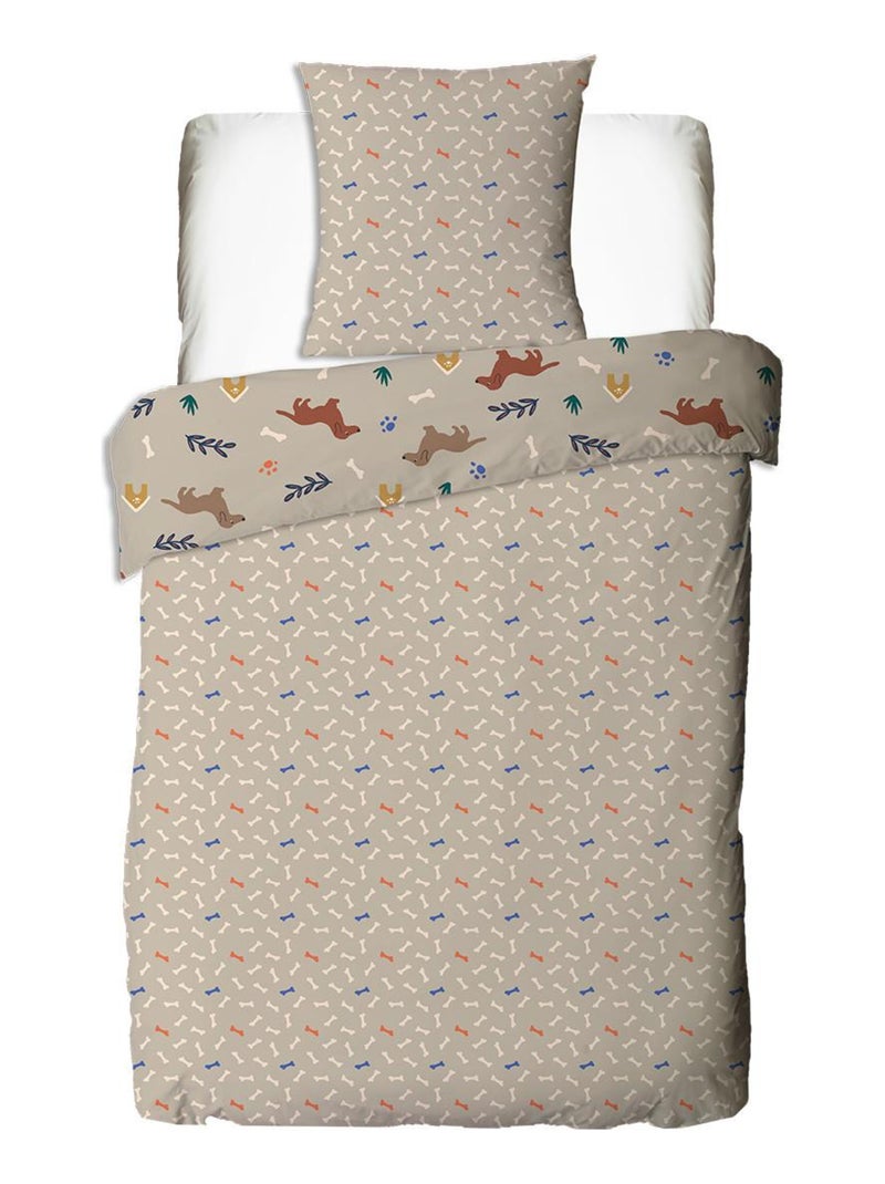 Future Home - Parure de lit enfant chien réversible Blanc - Kiabi