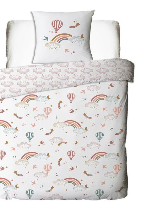 Future Home - Parure de lit enfant en coton imprimé arc-en-ciel - Kiabi Future Home - Parure de lit enfant en coton imprimé arc-en-ciel - Kiabi