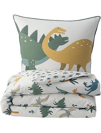 Future home - parure de lit enfant en coton imprimé dinosaure