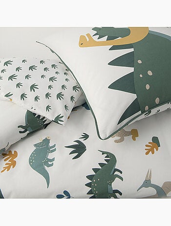 Future home - parure de lit enfant en coton imprimé dinosaure