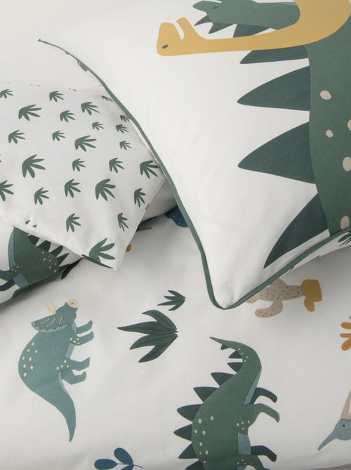 Future Home - Parure de lit enfant en coton imprimé dinosaure - Kiabi Future Home - Parure de lit enfant en coton imprimé dinosaure - Kiabi