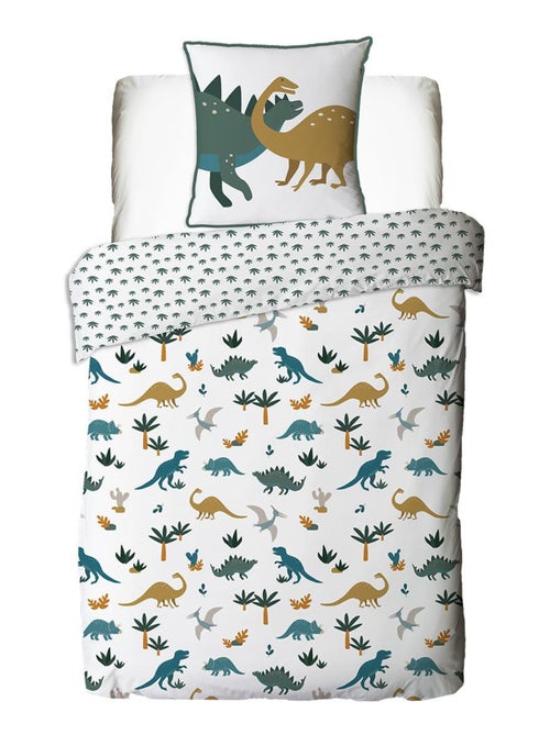 Future Home - Parure de lit enfant en coton imprimé dinosaure - Kiabi Future Home - Parure de lit enfant en coton imprimé dinosaure - Kiabi