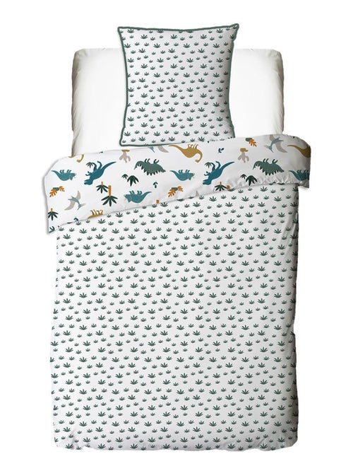 Future Home - Parure de lit enfant en coton imprimé dinosaure - Kiabi Future Home - Parure de lit enfant en coton imprimé dinosaure - Kiabi