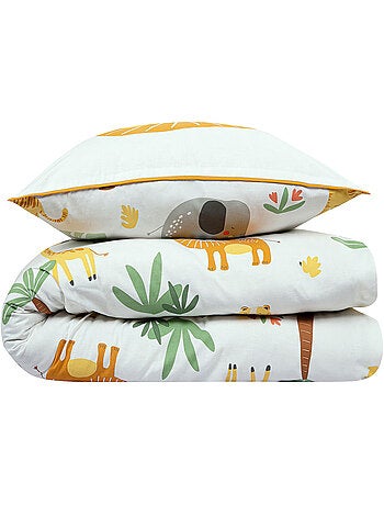 Future home - parure de lit enfant lion jungle réversible