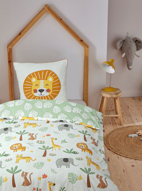 Future Home - Parure de lit enfant lion jungle réversible - Kiabi Future Home - Parure de lit enfant lion jungle réversible - Kiabi