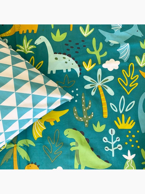 Future home - parure de lit enfant réversible imprimé dinosaure - Kiabi
