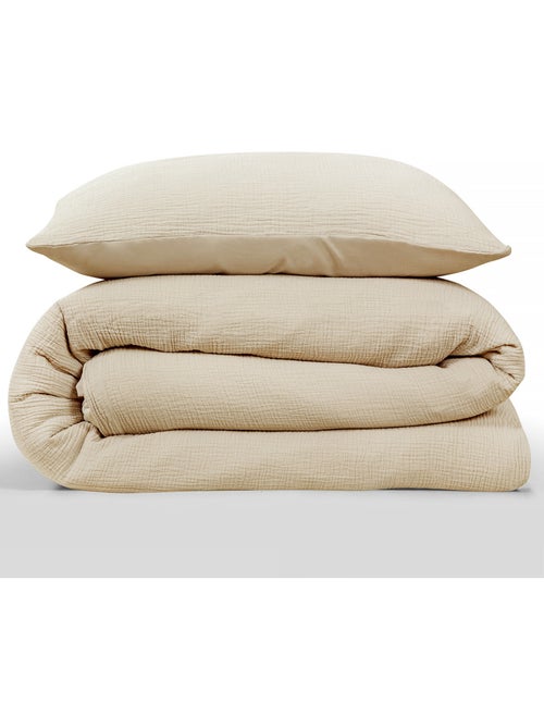 Future Home - Parure de lit simple en gaze de coton - Kiabi Future Home - Parure de lit simple en gaze de coton - Kiabi