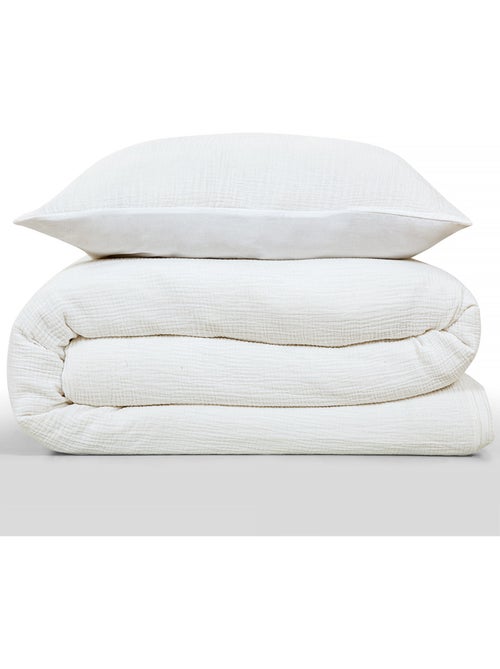 Future Home - Parure de lit simple en gaze de coton - Kiabi Future Home - Parure de lit simple en gaze de coton - Kiabi