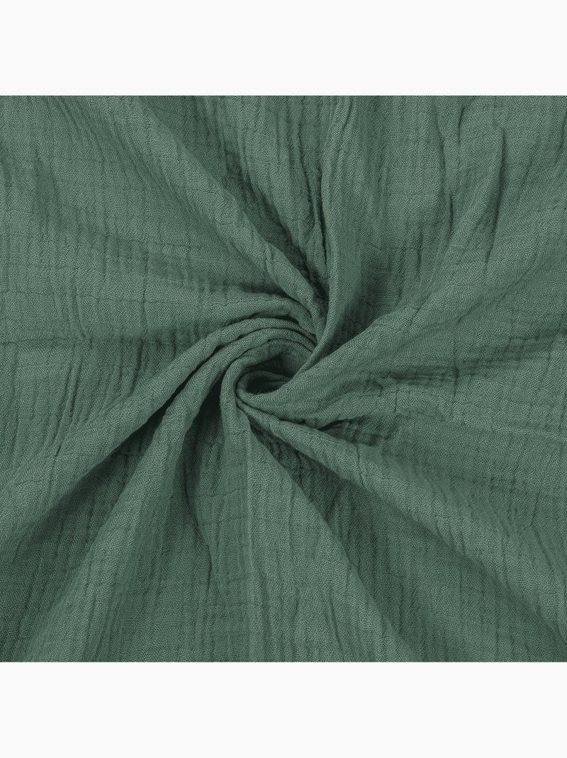 Future Home - Parure de lit simple en gaze de coton Vert - Kiabi