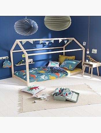 Future Home - Plaid enfant polyester gris 130x150cm