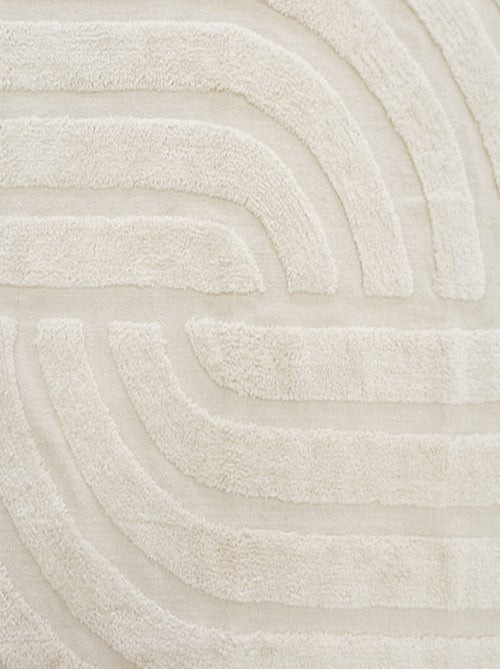 Future Home - Tapis déco à franges en coton tufté - Kiabi
