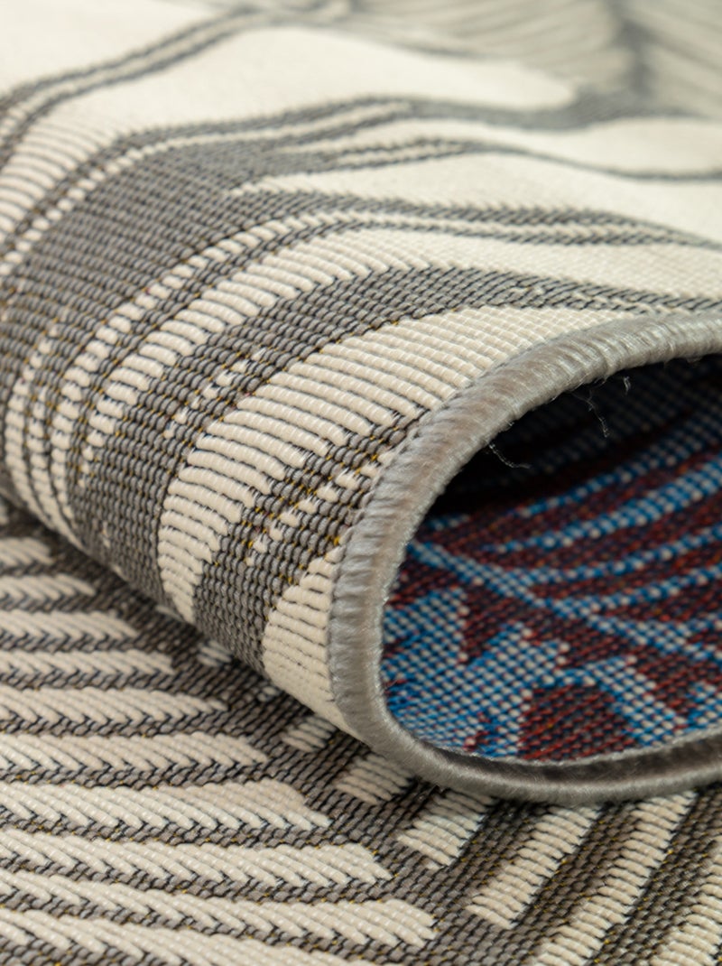 Future Home - Tapis déco intérieur et extérieur palmiers Gris - Kiabi