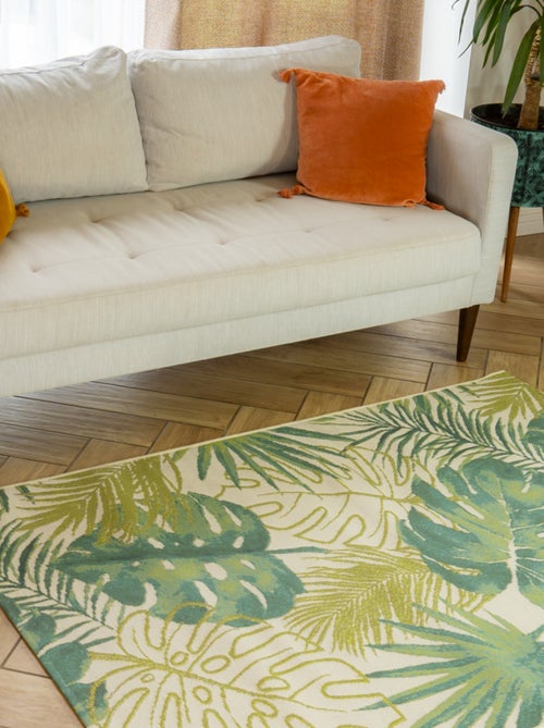 Future Home - Tapis déco intérieur et extérieur tropical - Kiabi Future Home - Tapis déco intérieur et extérieur tropical - Kiabi