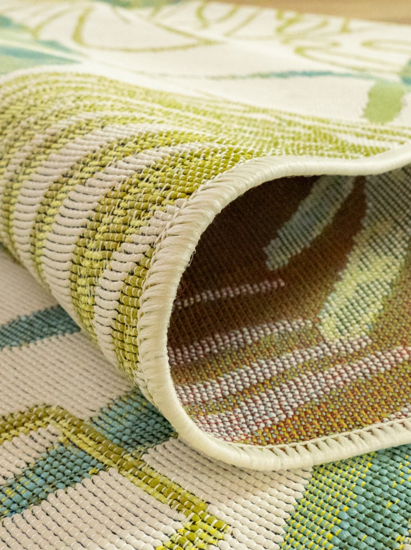 Future Home - Tapis déco intérieur et extérieur tropical Vert - Kiabi