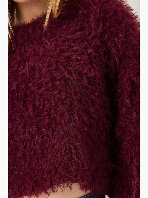 Fuzzy knit trui lucci - Kiabi